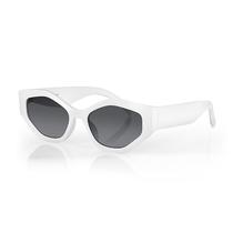 Oculos de Sol Feminino Daniel Klein DK4317-4 / Estilo Cat Eye - Branco/Preto