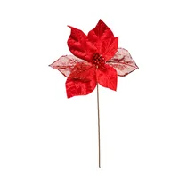 Flor Navideña Miro 831-AMX044-1875A 25 CM Rojo