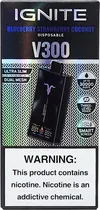 Vape Descartável Ignite V300 Blueberry Strawberry Coconut 30000 Puffs