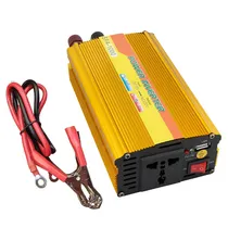 Inversor de Voltagem Parra Carro SFA-1000 / 1000W / 12V / 220V - Amarelo