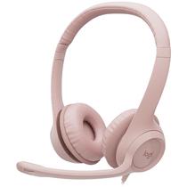 Headset Logitech H390 981-001280 com USB para PC - Rosa