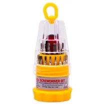 Mini Kit de Ferramentas Screwdriver Heng Feng 31 Em 1 JX-139 Parafusos Magnéticos Manual