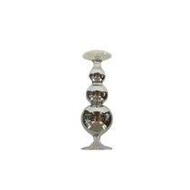 Decore Candelabro de Vidrio 3 Bolas Plata