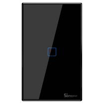 Interruptor Inteligente Touch Sonoff T3US1C-TX com Modulo Receptor RF 1 Botao - Preto