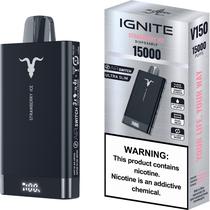 Vaper Descartavel Ignite V150 5% Nicotina 15000 Puffs - Strawberry Ice