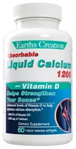 Earth's Creation Liquid Calcium Vitamin D 1200MG (60 Softgels)