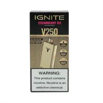 Dispositivo Descartavel Ignite V250 25000 Puffs Gold Strawberry Ice