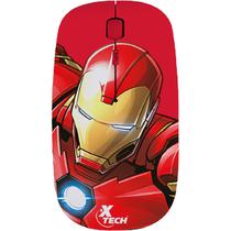 Mouse Wireless Xtech XTM-M340IM Iron Man 1600DPI Ajustavel/4 Botoes - Vermelho