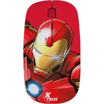 Mouse Wireless Xtech XTM-M340IM Iron Man 1600DPI Ajustável/4 Botões - Vermelho