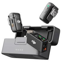 Microfone Sem Fio Dji Mic 2 (2 TX + 1 RX + Charging Case) DMT02 - USB-C/Lightning - Bluetooth - Preto