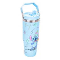 Garrafa Térmica com Alça Retrátil 750ML - Azul Claro