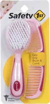 Kit Escova de Cerdas Macias + Pente Desembaraçador para Bebês Safety - IH172 (2 Pçs)
