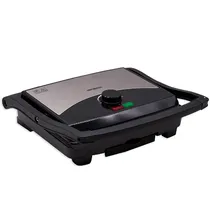 Sanduicheira Grill Premiun Aço Inoxidavel Continental KJ-210A / 220V / 2000W - Preto/Prata