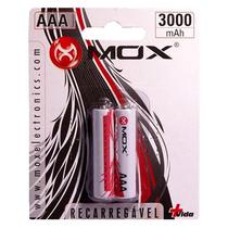 Pilha Recarregavel Mox AAA 3000MAH / 2 PCS