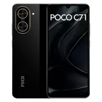 Celular Xiaomi Poco C71 64GB / 3GB Ram / Dual Sim / Tela 6.88" / 32MP - Preto (Global)