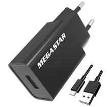 Carregador Megastar CH400 USB 2.1A Tipo C Bivolt