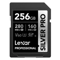 Cartão de Memoria SD 256GB Lexar Professional Silver Pro 280 MB/s-160 MB/s C10