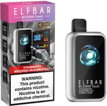 Vape Descartavel Elf Bar BC20000 Touch Strawberry Watermelon Bubble Gum - 20000 Puffs