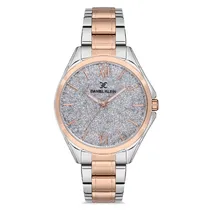 Relógio Analógico Feminino Daniel Klein DK.1.12721-4 Premium Ladies / Pulseira de Aço Inoxidável - Prata/Rose Gold