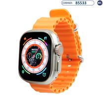 Smartwacth Microwear W68 Ultra 49 MM - Dourado/Laranja (Pulseira)