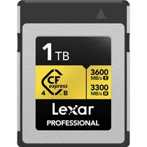 Memória Cfexpress 4.0 Lexar Professional Gold Tipo B 3600-3300 MB/s 1 TB (LCXEXP4001T-Rneng)