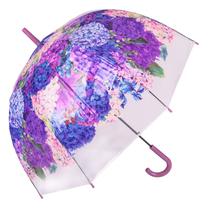 Guarda Chuva Automatico Reforcado com Desenho Hortencias Lilas.