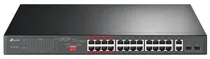 Hub Switch TP-Link TL-SL1226P Gigabit de 24 Portas 10/100 MBPS + 2 Portas