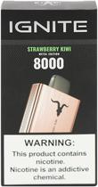 Vape Descartavel Ignite V80 Strawberry Kiwi 8000 Puffs Metal Edition Rose