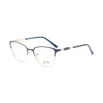 Armação para Óculos de Grau Visard 3014 C4 Tam. 54-18-140MM - Azul/Dourado