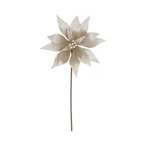 Flor Navideña Santini 140-4100698 30 X 50 CM Champán