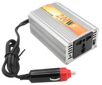 Inversor de Voltagem para Carro Power Inverter 12V A 220V 200W - Prata