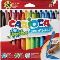 Marcador Carioca Jumbo Super Washable - 40570 (24 Cores)