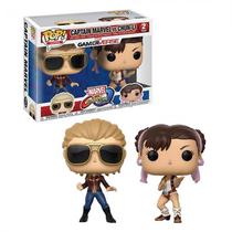 Funko Pop Marvel VS Capcom Captain Marvel VS Chun-Li 2PACK