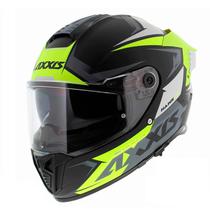 Capacete Axxis Hawk SV Evo Ixil A3 - Fechado - Tamanho XL - com Oculos Internos - Matt Fluor Yellow