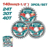 Jogo de Discos Total TAC236140 TCT Ultrafinas 3Pçs