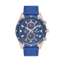 Relogio Analogico Masculino Daniel Klein Exclusive DK.1.12599-4 - Rosa Ouro/Azul