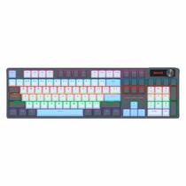 Teclado Redragon Caesura K718GB Rainbow Wired - Cinza