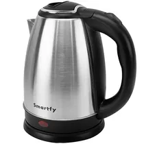 Jarra Elétrica Smartfy JE02I 1.500 Watts 1.8 Litros 220 - 240V ~ 50/60HZ - Prata/Preta