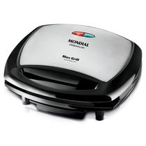 Grill Mondial Max Grill G-07 - 1200W - Sanduicheira - 220V 50/60HZ - Preto e Prata