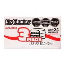 Alfajor Las Colonias Recheio Doce de Leite Cobertura Branca 24X65G