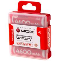 Pilha Recarregavel AA Mox MOB4AA46 4.600 Mah 1.2V - 4 Unidades