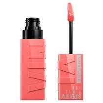 Batom Líquido Maybelline Super Stay Vinyl Ink Nude 100 Charmed
