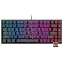 Teclado Royal Mecanico RK84 RGB s/f Black SW Red Switch Red