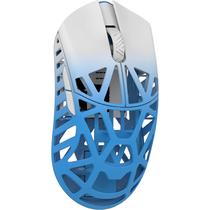 Mouse Gamer Sem Fio Magnesium Wlmouse Beast X Max 8K Omron Opticals - Branco/Azul