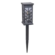 Lâmpada Solar para Jardim com Estaca Preta