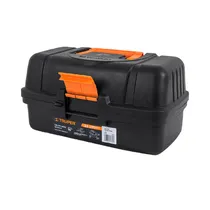 Caja de Pesca Truper 10539 40CM 18L Negro/Naranja