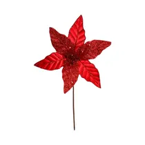Flor Navideña Santini 140-4101044 22 X 35 CM Rojo