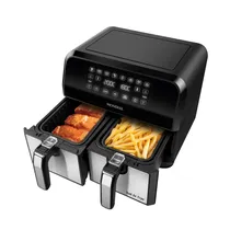 Fritadeira Elétrica Mondial Dual Air Fryer AFD-01-BT - 2000W - 8L - 110V/60HZ - Preto
