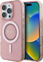 Capa Guess para iPhone 16 Pro Max GUHMP16XPFTDTEP - Pink