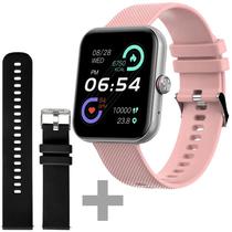 Smartwatch Aiwa AWSF13P Con Bluetooth - Prata/Rosa + Pulseira